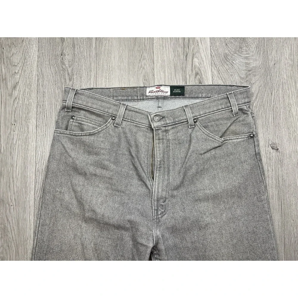 Levis 540 Jeans Mens 38x30 Gray Light Wash Flex Relaxed Fit Bronze‎ Brown Tab